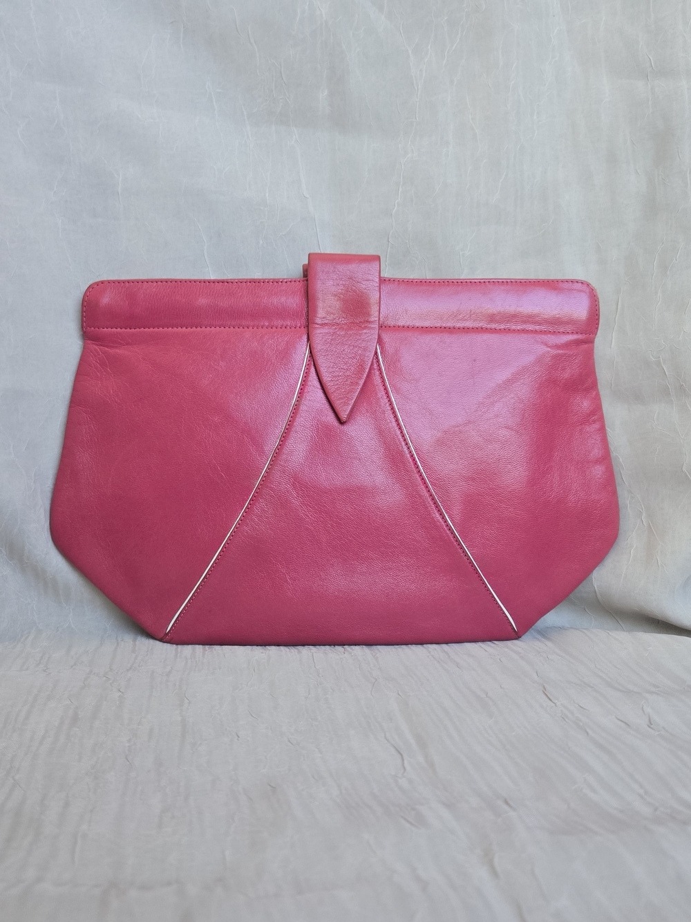 Vintage Charles Jourdan Leather Clutch Bag